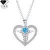 Kamanqi Transfronterizo Amazon Tk Más Vendido Colgante de Corazón Personalizado Collar de Ángel Joyería de Exportación