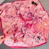 110 pintura al óleo hilo de nube fragante flor rosa bufanda cuadrada borde rizado hecho a mano bufanda de protección solar bufanda bufanda bufanda de pintura al óleo vintage para mujer