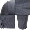 2025 Exportación Otoño e Invierno Nuevo Tejido de Punto Jacquard de Cuello Alto para Hombre Cárdigan Casual con Cremallera
