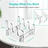 Escurridor de platos acrílico transparente desmontable, escurridor multicapa para tazones y platos, escurridor, estante expositor para utensilios de cocina