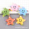 Estrella de mar cara sonriente estrella de cinco puntas accesorios de resina pegamento de crema DIY bolsa de materiales para hebilla de zapato con agujero, tiara, pasador de pelo