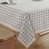 Tela de encaje de lino de algodón arte textil fresco y simple tela de cubierta rectangular para mesa de centro mantel para mesa cuadrada mesa redonda jardín de infantes