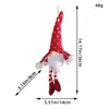 Decoración Navideña Personalizada Muñeco Rudolph de Lentejuelas Navideñas con Luces Adornos de Muñeco Enano Luminoso sin Rostro Navideño