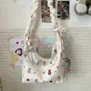 Linda Bolsa Cruzada para Mujer 2025 Nuevo Estilo Japonés Moda Estampada Bolsa de Nube Ligera Bolso de Hombro Versátil Bolso de Hombro para Estudiante
