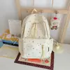 Mochila Estilo Coreano Chica Dulce Suave Reductora de Edad Verano Viaje Almacenamiento Mochila Pequeña con Degradado de Luz Estelar Baja Saturación Fresca y Delicada