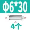 Acero Inoxidable 304 Rosca Interna Pasador Cilíndrico GB120 Pasador de Localización Pasador de Unión Rango Completo Pasador de Fijación 412*6X60