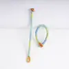 Llavero Tejido Degradado con Borlas, Estilo Bohemio, Nudo de Diamante Colorido, Colgante de Accesorio para Pareja