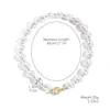 Joyería Transfronteriza Collar de Perlas Apilable para Mujer, Estilo Europeo y Americano Exagerado, Lujo Ligero, Cadena para Clavícula con Colgante de Perla Barroca de Alta Gama