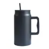Nueva Taza de Acero Inoxidable al Vacío de Doble Capa de Gran Capacidad Transfronteriza para Bebidas Grandes (50 oz) con Asa para Coche