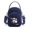 Bolso Cruzado de Tela de Nailon para Mujer 2022 Nueva Moda Bolso para Mujer de Mediana Edad Bolso de Hombro Coreano de Color Sólido Bolso de Flores Bolso de Madre
