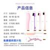 Set de Peines para Peinar el Cabello, Peine de Dientes Gruesos para Cortes de Cabello, Peine para Peinar Pompadour, Peine de Dientes Anchos, Pinza de Cocodrilo para Peluquería