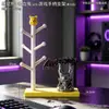 Bonito Estante de Almacenamiento Oso Fresa Base Soporte para Controladores de Juego Pantalla Switch/Xbox Adorno Creativo de Escritorio