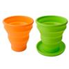 Taza de Agua Plegable de Silicona Retráctil Mini Portátil Cinturón Viaje Hotel Exterior Vaso de Silicona Venta al por Mayor
