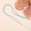Cordón con colgante de hebilla de paz, cordón de collar dorado, cordón de colgante de alta calidad, cordón de colgante de jade, cordón de cuello ajustable DIY para hombres y mujeres