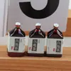 Mini botella pequeña de resina de simulación, botella de bebida en miniatura, material para carcasa de teléfono móvil DIY, joyería, señal de estacionamiento, luz nocturna