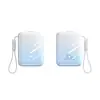 Batería externa de carga súper rápida, certificada 3C, gran capacidad de 20000 mAh, mini batería externa portátil con cable incorporado