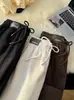 Pantalones Rectos Cálidos de Pana y Forro Polar Ártico Otoño Invierno Tendencia Americana Pantalones de Chándal Sueltos Engrosados con Felpa Pantalones Casuales