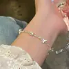 Pulsera Simple de Mariposa de Lámina de Plata para Mujer 2026 Nuevo Estilo Lujo Ligero Nicho Exquisita Versátil Pulsera de Tacto de Alta Gama Joyería de Mano