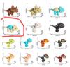 Dinosaurio que muerde el dedo juguete para niños niño popular en línea Jurásico Tiranosaurio Triceratops Dragón mini dinosaurio