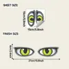 Adesivos Divertidos-F987 Exportação Elegantes Olhos Verdes Adesivos para Carro Adesivos para Vidro Decoração de Veículos Elétricos Adesivos Decorativos Atacado Autoadesivo