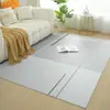 Alfombra Minimalista Italiana de Lujo Ligero Líneas Alfombrilla Lisa para Sala de Estar Estilo Wabi-Sabi Alfombra para Sofá Mesa de Café Alfombra para Dormitorio Mesita de Noche