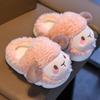Nuevas Pantuflas de Algodón 2025 para Niños y Niñas, Lindas para Niños y Bebés, Bolsas Cálidas para el Hogar con Suela Gruesa y Felpa Antideslizante