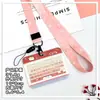 Portatarjetas de Teclado de Alto Valor Horizontal Abs Tarjeta de Identificación de Estudiante Tarjeta Escolar Portatarjetas de Agua Portatarjetas de Identificación para Hombres y Mujeres Cubierta Protectora Transfronterizo
