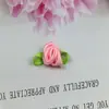 Accesorios para el Cabello de Niños Tamaño Mediano Rosa de Tela Hecho a Mano Materiales para Accesorios de Tela para el Cabello Tela de Boutique Flor Pequeña de Simulación