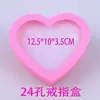 Caja de Anillos Corazón Rosa para Niños de 12/24/36 Agujeros Nueva Caja de Joyería Caja de Regalo Caja de Joyería Pendientes
