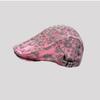 Gorra Americana Retro de Leopardo Picante para Mujer 2025, Boina de Nicho Y2K para Cabeza Grande que Hace que la Cara Parezca Más Pequeña