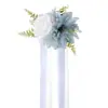 Decoración de Boda Flor en el Respaldo de la Silla Caja de Regalo con Flores Decoración Flor Única Flor Múltiples Usos Decoración de Ventana del Hogar Flor para Espejo Retrovisor de Coche de Boda Atado de Flores