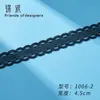 Accesorios de Encaje de 3-20 cm de Ancho Nuevos de Nylon Blanco y Negro Borlas para Ropa de Bebé Brocado Espesado Accesorios para el Cabello Material para Cinturones