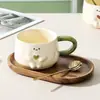 Taza de Cerámica Taza de Pareja Regalo para Mejor Amigo Taza de Agua para Niños Taza de Café para el Hogar Regalo de Graduación de Jardín de Infancia