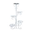 Suporte para flores em ferro forjado Source Factory Suporte para plantas verdes Suporte para vasos de flores Suporte para varanda com flores de rosas verdes Suporte para paisagens Suporte de ferro para piso multicamadas