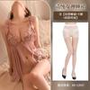 Mu amor plus size pijamas sexy perspectiva de malha sexy roupa interior renda-livre estilingue camisola sem anel de aço roupas sensuais