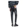Fw13682024 Jeans Gruesos para Hombre Modernos Ajustados Rectos Cónicos Bordados de Moda Juveniles Largos Elegantes