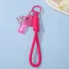 Novo Cordão de Telefone Urso de Goma de Resina Chaveiro de Bolsa DIY Acessório Versátil Pingente de Corda Trançada Venda por Atacado