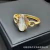 Pulsera Nueva de Perlas Naturales con Forma Barroca Moda Elegante Europea y Americana Pulsera de Piedra Cruda de Diamante Checo Galvanizado de Color Ecológico