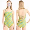 Traje de baño plateado con estampado de leopardo para mujer, estilo nuevo de alta gama, traje de baño de una pieza para adultos, adecuado para aguas termales y piscinas