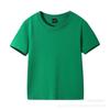 Nova camiseta de manga curta para atacado de verão 200g camisa publicitária infantil pode ser impressa logotipo jardim de infância cor sólida roupas de classe infantil