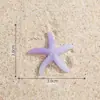 Concha Estrella de Mar de Cristal Accesorios Paisaje Marino Micro Paisaje Resina DIY Mini Adornos Planos Carcasa de Teléfono Móvil Joyería