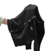 Cárdigan de Punto Bordado con Lazo y Cuello Redondo Negro para Mujer Otoño/Invierno 2026 de un Solo Botón, Abrigo Suéter Suave de Alta Gama