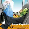 Bolsa de Almacenamiento Colgante para Asiento de Coche para Todas las Estaciones, Negra, Lavable, Bolsa Colgante de Almacenamiento para Uso en Coche