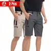 2026 Moda de Rua Masculina de Verão Transfronteiriça Secagem Rápida Versátil Militar Tendência Resistente ao Desgaste Cor Sólida Calças Táticas Atacado