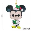 Decoração Pendente de Árvore de Natal de Acrílico Dupla Face Desenho Animado de Natal Fofo Pendente de Carro Novo Produto Transfronteiriço