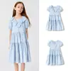 [Mismo Estilo en Centros Comerciales] Faldas para Niñas y Vestidos para Niños Balabala 2025 Nuevo Vestido de Princesa de Verano con Mangas Abullonadas