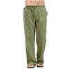 Pantalones para Hombre Transfronterizos 2025 Pantalones de Algodón y Lino Talla Grande para Hombre Listos para Usar Transpirables Absorbentes de Sudor Pantalones Básicos Casuales de Pierna Ancha