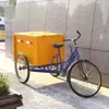 Camión de Basura Sanitario de Acero Inoxidable, Vehículo de Limpieza Exterior de Dos Ruedas Empujado a Mano, Vehículo de Limpieza de Tres Ruedas con Pedales Impulsado por Humanos para Calle Comunitaria