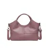 Bolsa Feminina Transfronteiriça 2025 Novo Estilo Costurada Couro Macio Grande Capacidade Fashionável Bolsa de Mãe Bolsa de Ombro de Mão Feminina Peça Única Atacado