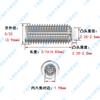 Acero inoxidable 304 americano Plástico POM Tope de émbolo Apriete Faucet de nylon Máquina Cabezal de goma Tornillo amortiguador de arroz